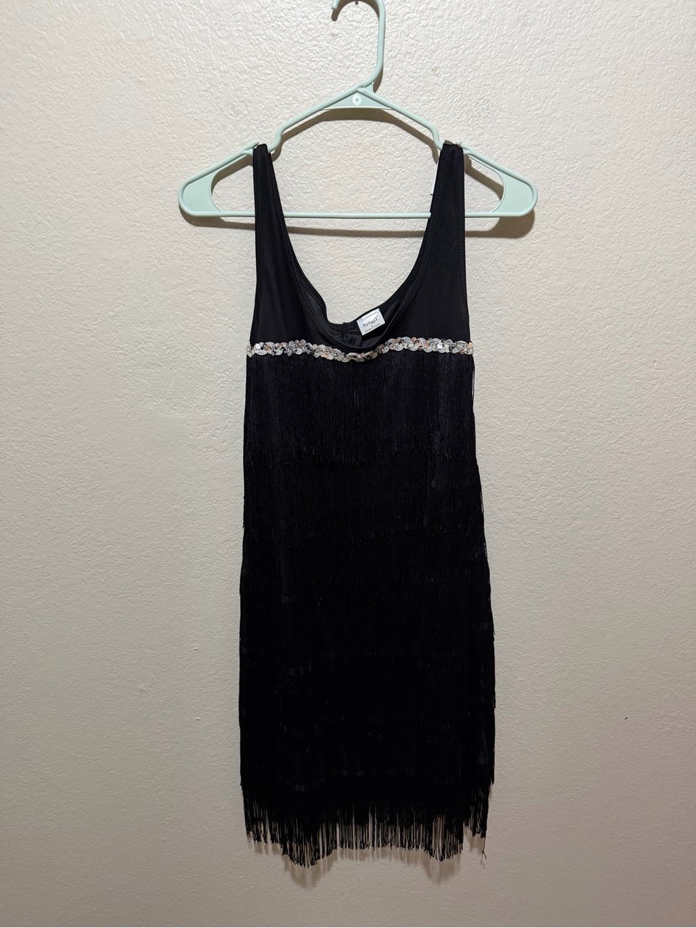 Spirit Halloween Women’s Fringe Flapper Dress Black Size Large 1920s Gatsby